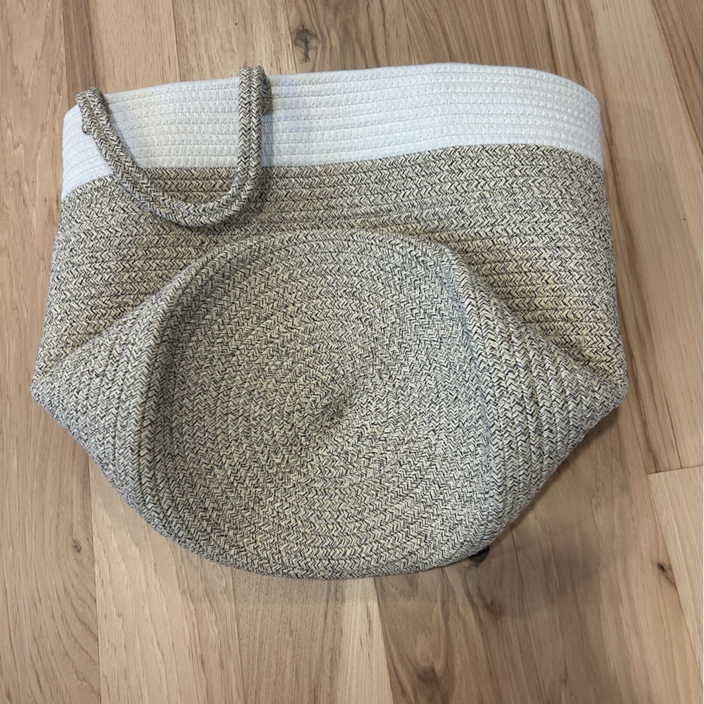 100% Cotton Rope Storage Basket with Handles - Picture 5 of 5